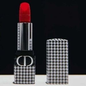 Dior Houndstooth Red Lipstick - Rouge DIOR Velvet 999